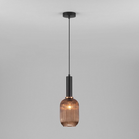 Подвесной светильник 50181/1 янтарный Eurosvet Bravo