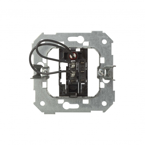 Simon 75 Мех Выключатель под карточку с 2 микровыключателями, проходной со свет.индик, 6А(2А), 250В, S82,82N,88