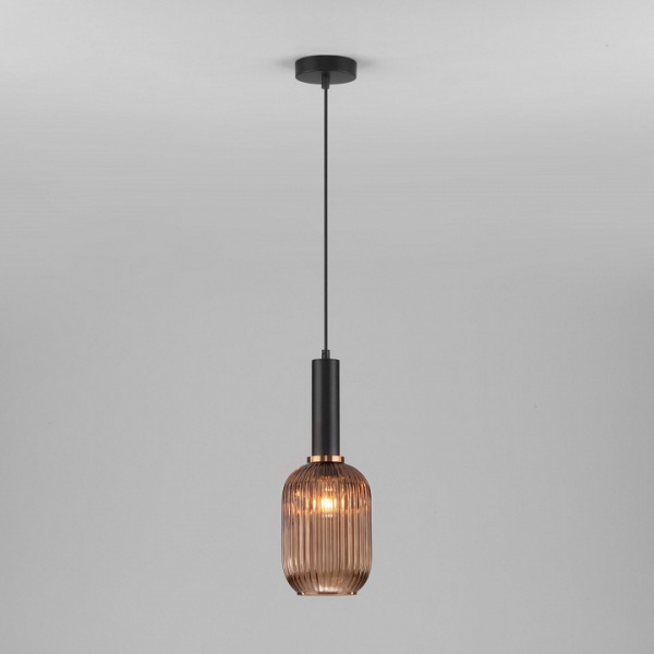 Подвесной светильник 50181/1 янтарный Eurosvet Bravo