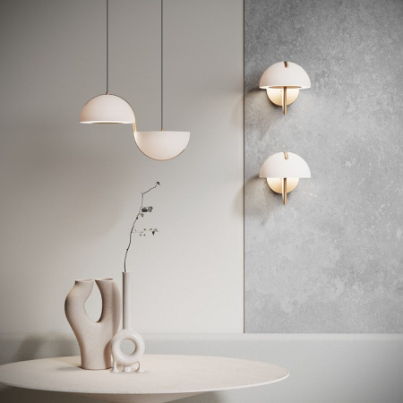 Настенный светодиодный светильник 50083/1 LED золото Eurosvet Emisfero