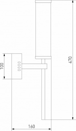 Настенный светодиодный светильник 50387 LED латунь Eurosvet Stark