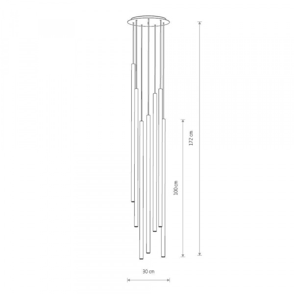 Подвесная люстра Nowodvorski  Laser 1000 7667