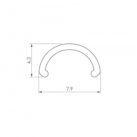Рассеиватель Arlight ARH-Round-D8-2000 Round Opal 036326