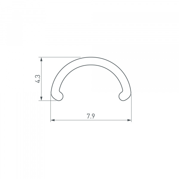 Рассеиватель Arlight ARH-Round-D8-2000 Round Opal 036326
