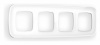Рамка OMEGA Coint (Белый Стекло органическое) 4-ая OF640104
