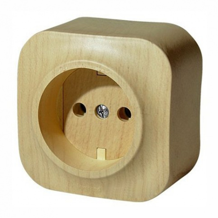 Legrand Quteo Сосна Розетка б/з