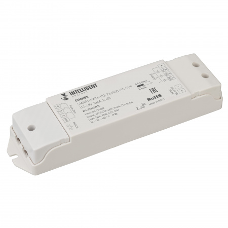 Arlight INTELLIGENT Диммер SMART-PWM-103-72-RGB-PS-SUF Grey (12-48V, 3x6A, 2.4G) (IARL, IP20 Пластик, 5 лет)