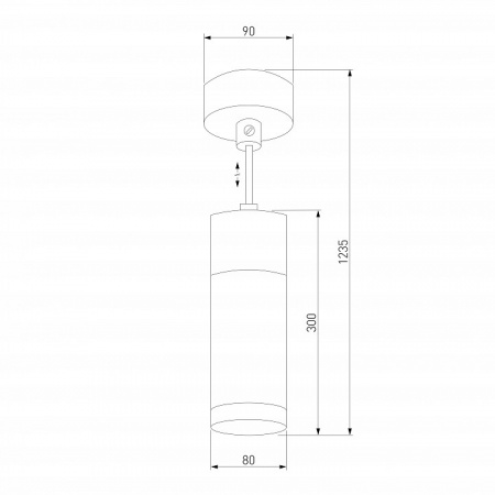 Подвесной светильник 50135/1 LED хром / белый Eurosvet Double Topper