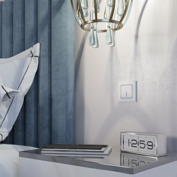 Рамка из стекла на 1 пост Favorit белый матовый W0011105