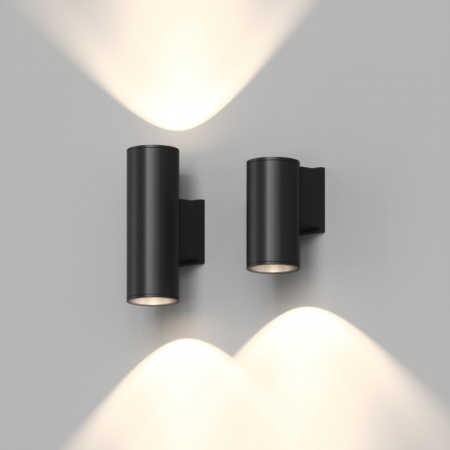 DK9821-BK Настенный уличный светильник BORG, IP65, 18 Вт, 3000К, черный, алюминий