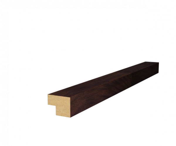 Торцевая рейка 25х19х1350мм, МДФ, дуб барон темный