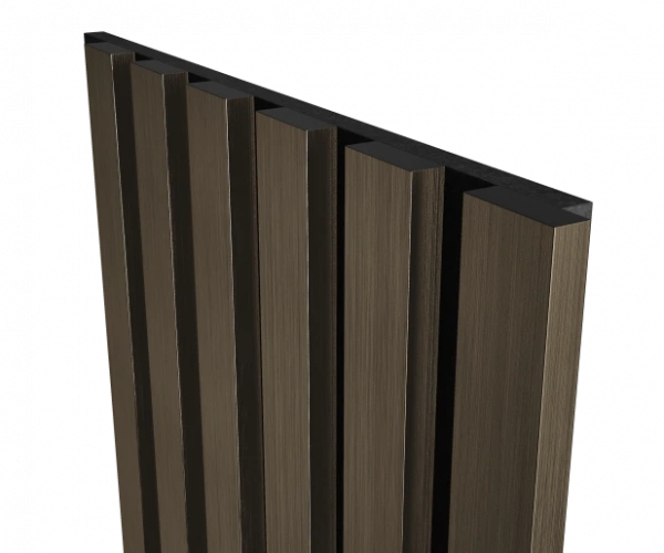 Комплект акуст.панелей, черный войлок, 600х300х19мм, рейки ЭКОПОЛИМЕР, шампань/2шт