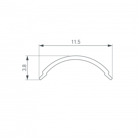 Arlight Экран SL-KANT-H10 ROUND OPAL (Пластик)