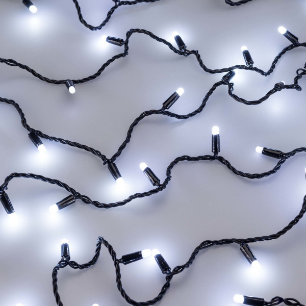 Arlight Светодиодная гирлянда ARD-STRING-CLASSIC-10000-BLACK-100LED-MILK-FLASH White (230V, 7W) (Ardecoled, IP65)