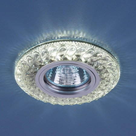 Встраиваемый точечный светильник со светодиодной подсветкой 2180 MR16 SB дымчатый Elektrostandard Angli a035188