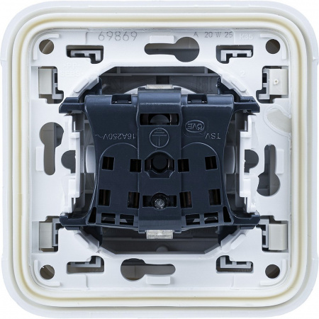 Legrand Plexo Белый Розетка с/з с крышкой, винтовой зажим в сборе IP55