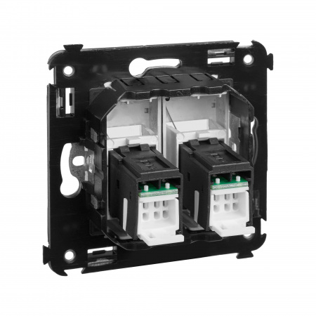 DKC Avanti Закаленная сталь Компьютерная розетка RJ-45 двойная  категория 6