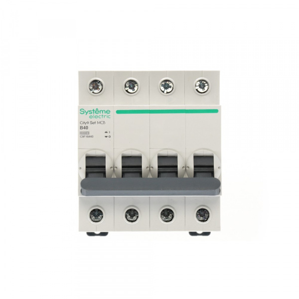 Systeme Electric City9 Set Автоматический выключатель (АВ) B 40А 4P 6kA 400В
