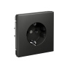 Systeme Electric ArtGallery Базальт Розетка с заземлением, 16А, механизм, быстрозажим. клем.