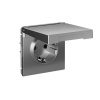 Systeme Electric ArtGallery Сталь Розетка с заземл. со шторк. с крышкой, 16А, IP20, механизм