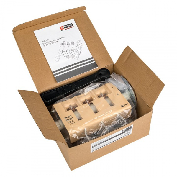 EKF PROxima Выключатель-разъединитель ВР32У-35В31250 250А 1 направ. с д/г камерами съемная левая/правая рукоятка MAXima