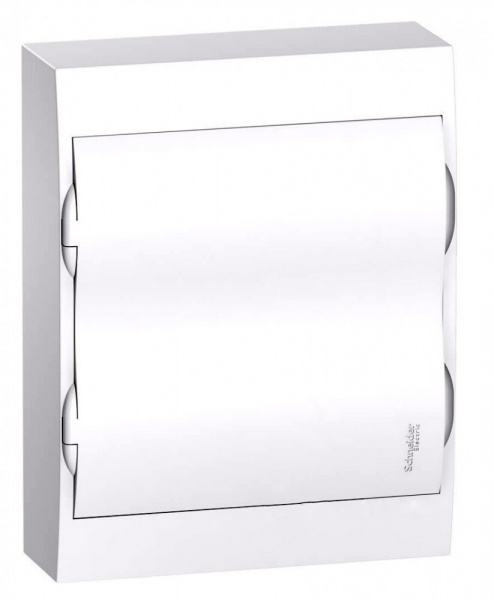 SE EASY 9 Корпус навесной с белой дверью 2ряд/24мод, IP40, IK07, 63А, 2 клеммы