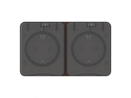 Systeme Electric AtlasDesign Profi54 Наруж Коричневый Розетка с заземлением со шторками 16А 250В