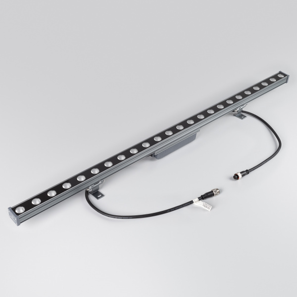 Линейный прожектор AR-LINE-1000-24W Warm3000 (GR, 30 deg, 230V) (Arlight, IP65 Металл, 3 года)