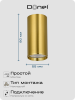Donel Светильник накладной, GU10, D55xH80мм, IP20, латунь, без лампы, DN02016R1Brass