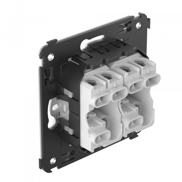 DKC Avanti Белое облако Выключатель двухклавишный