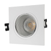DK3071-WH+CH Встраиваемый светильник, IP 20, 10 Вт, GU5.3, LED, белый/хром, пластик