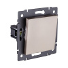 Выключатель 1-клавишный проходной 10А/250В, золотой Kollinger REA-S-003GD для Aspekt, Eleganz, Reflex