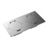 Donel Лючок Surface 4 мод. (2 мод. 45х45 мм.), круглая крышка, полированное серебро, IP44, DFB22ZMRMS
