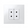 Simon 27 Мех Белая Розетка без заземления 2P, узкая, 16А 250В