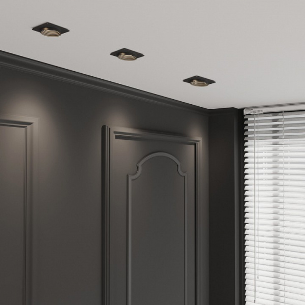 Светильник встраиваемый GU10 чёрный 25006/01 25006/01 Elektrostandard Senso a064249