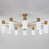 Умная потолочная люстра со стеклянными плафонами 70160/12 латунь Eurosvet Vegga
