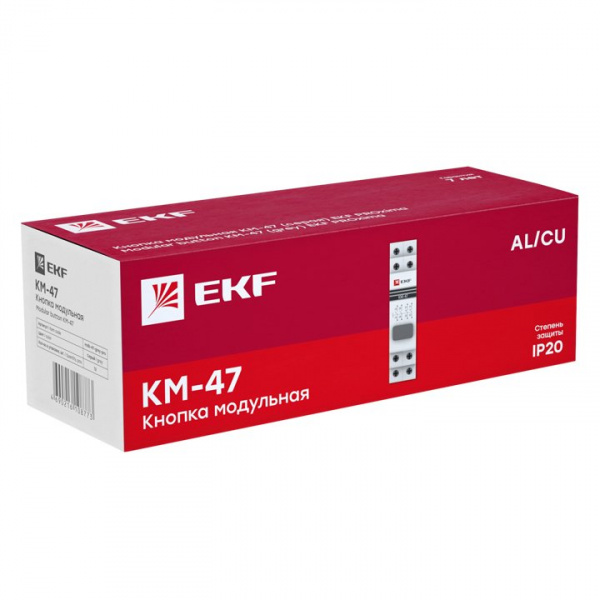EKF PROxima Кнопка модульная КМ-47 (серая)