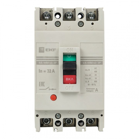 EKF PROxima Автоматический выключатель ВА-99М 63/32А 3P 25кА