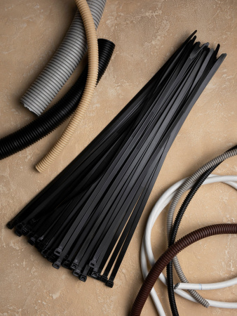 EKF Basic Хомут нейлоновый черный (11,5х650) (100шт.)