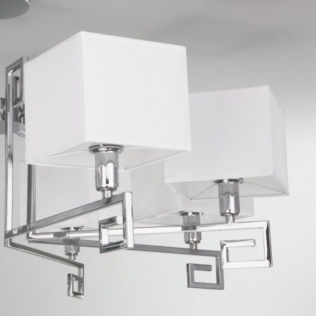 Потолочная люстра с абажурами 60115/8 хром Eurosvet Alma Потолочная люстра с абажурами 60115/8 хром Eurosvet Alma