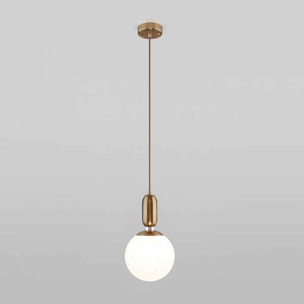 Подвесной светильник с плафоном 50197/1 латунь Eurosvet Bubble