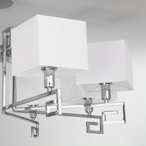 Потолочная люстра с абажурами 60115/8 хром Eurosvet Alma Потолочная люстра с абажурами 60115/8 хром Eurosvet Alma