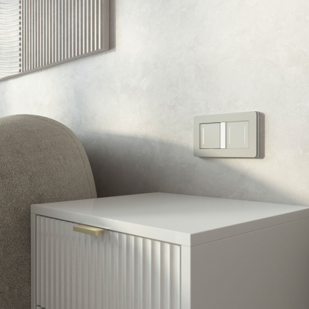 Умный сенсорный выключатель одноклавишный (дымчатый) W4513641