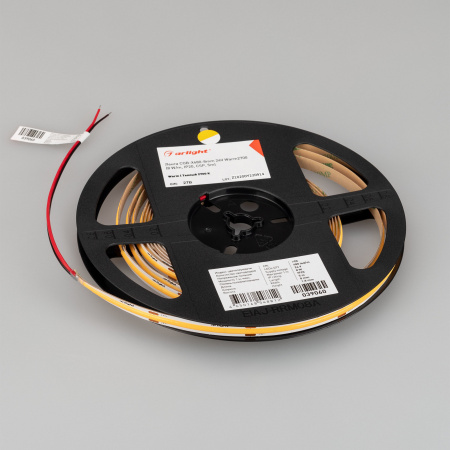 Arlight Лента COB-X480-8mm 24V Warm2700 (8 W/m, IP20, CSP, 5m) (-)