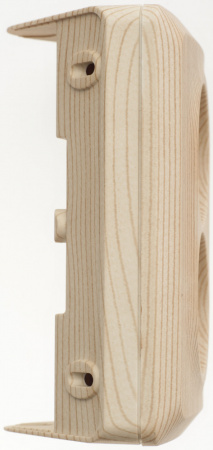 SE Этюд наруж Сосна Розетка 2-ая угловая б/з без шторок 16А 250B