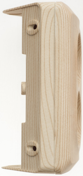 SE Этюд наруж Сосна Розетка 2-ая угловая б/з без шторок 16А 250B