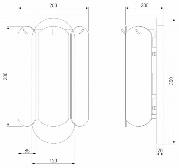 Настенный светильник со стеклянным плафоном 60170/2 золото Eurosvet Claire
