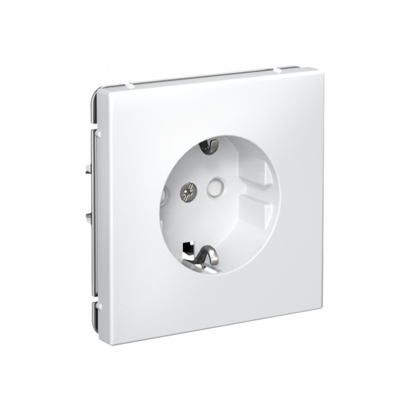 Systeme Electric ArtGallery Белый Розетка с заземлением со шторками, 16А, механизм, быстрозажим. клем.