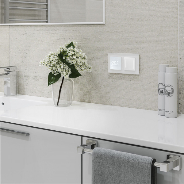 Умный сенсорный терморегулятор для теплого пола (белый) W1151201