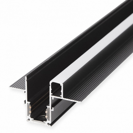 Slim Magnetic Шинопровод встраиваемый с местом под светодиодную ленту (чёрный) (2м) 85132/00 Elektrostandard Slim Magnetic a063990